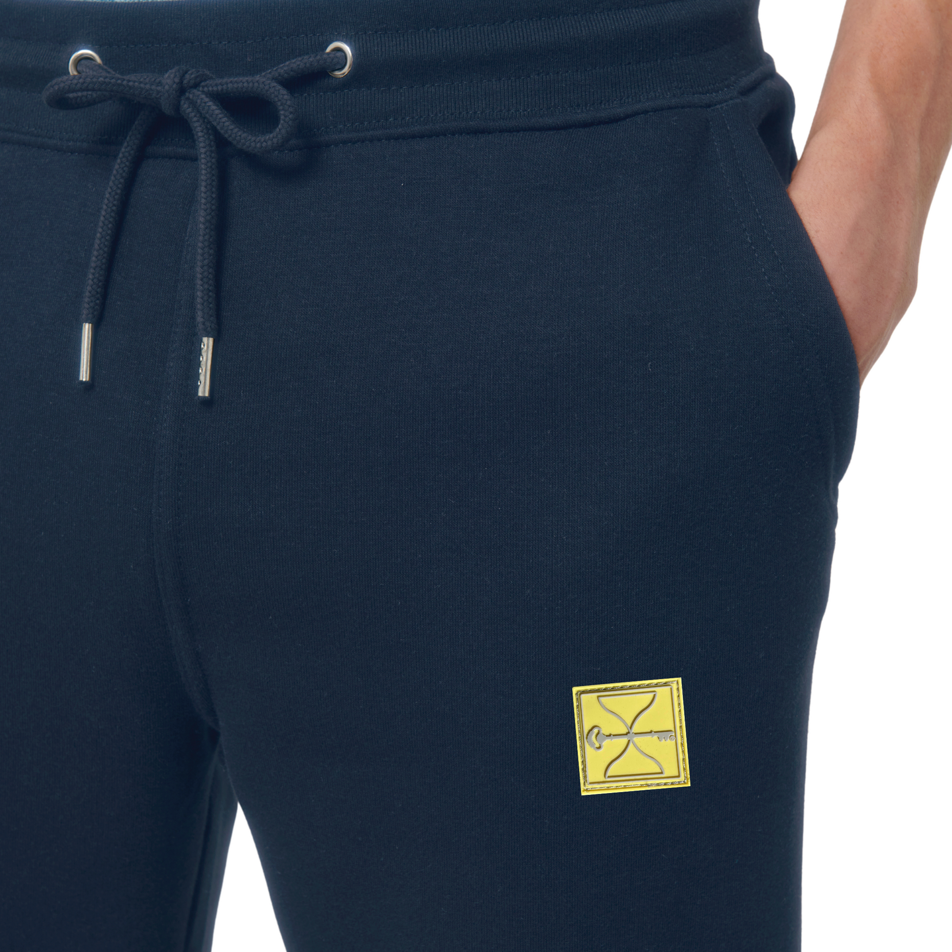 Navy Hourglass Sweatpants (Yellow Badge)