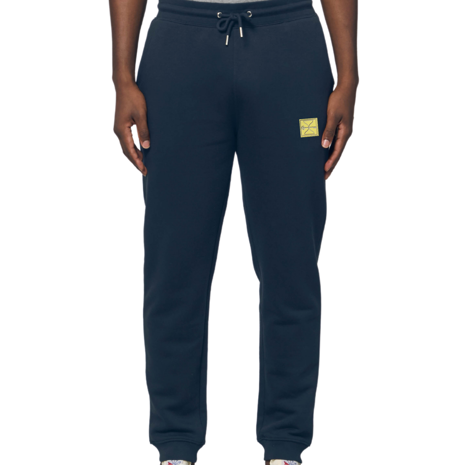 Navy Hourglass Sweatpants (Yellow Badge)