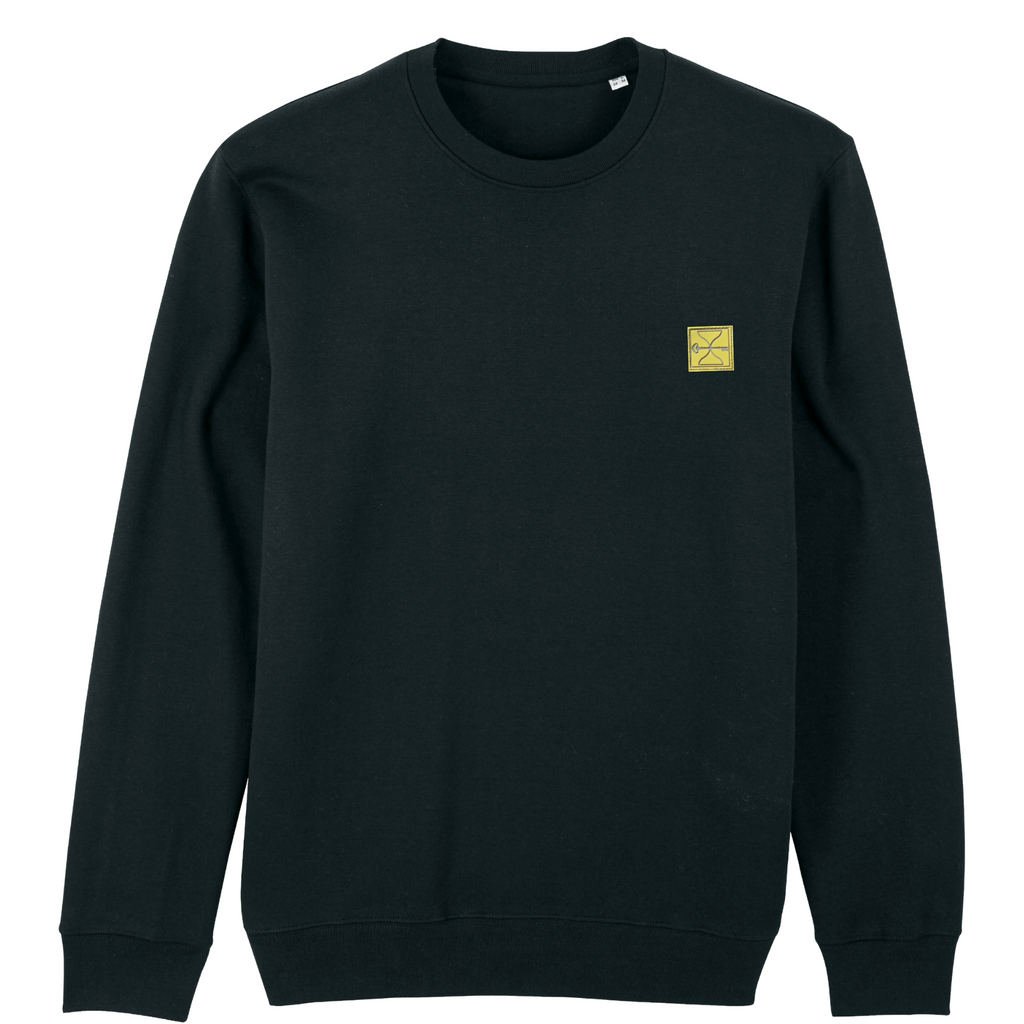 Black Hourglass Sweatshirt (Yellow Badge)