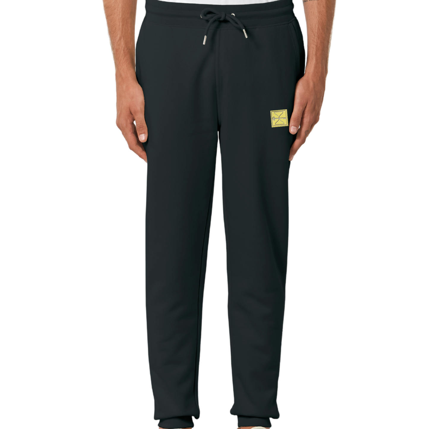 Black Hourglass Sweatpants (Yellow Badge)