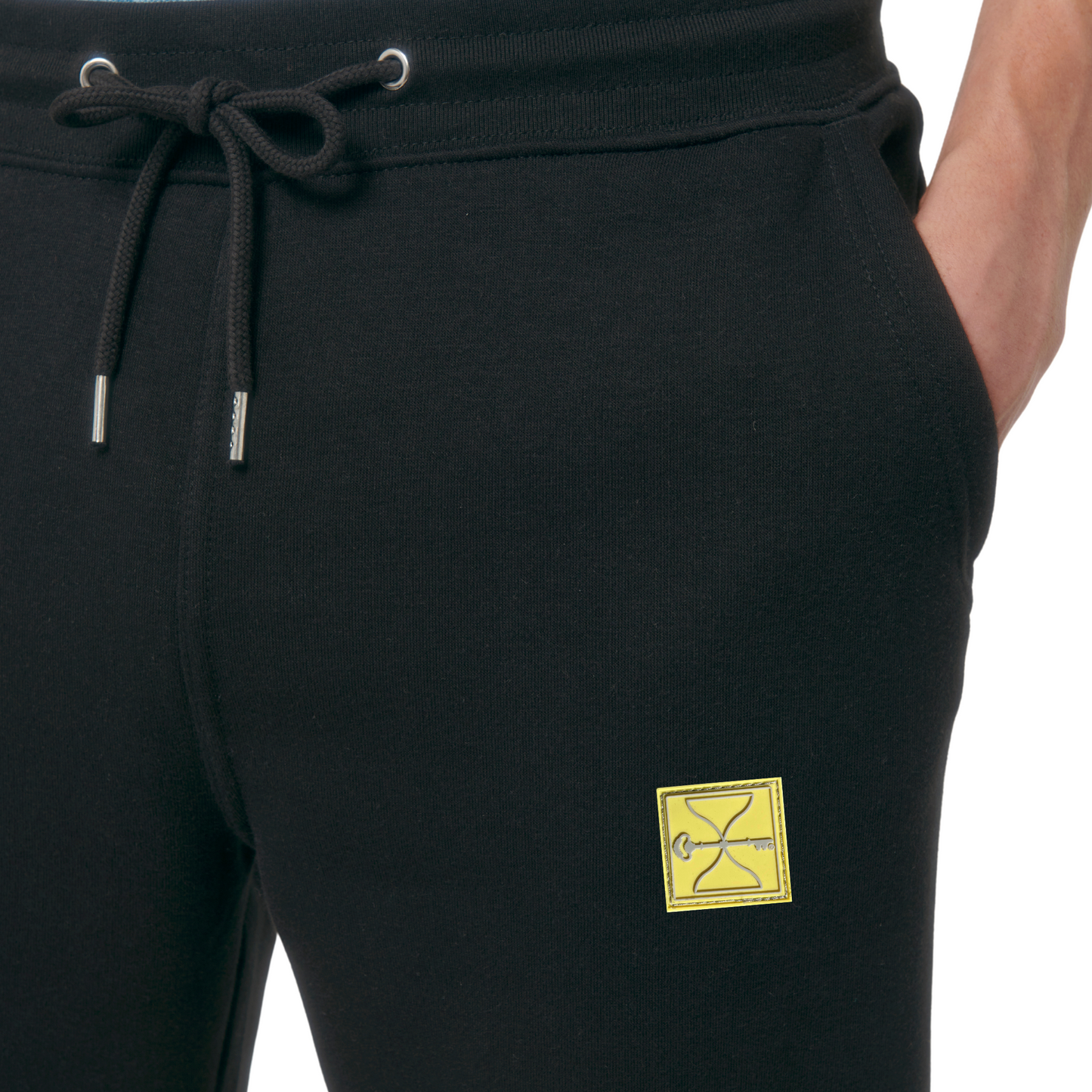 Black Hourglass Sweatpants (Yellow Badge)