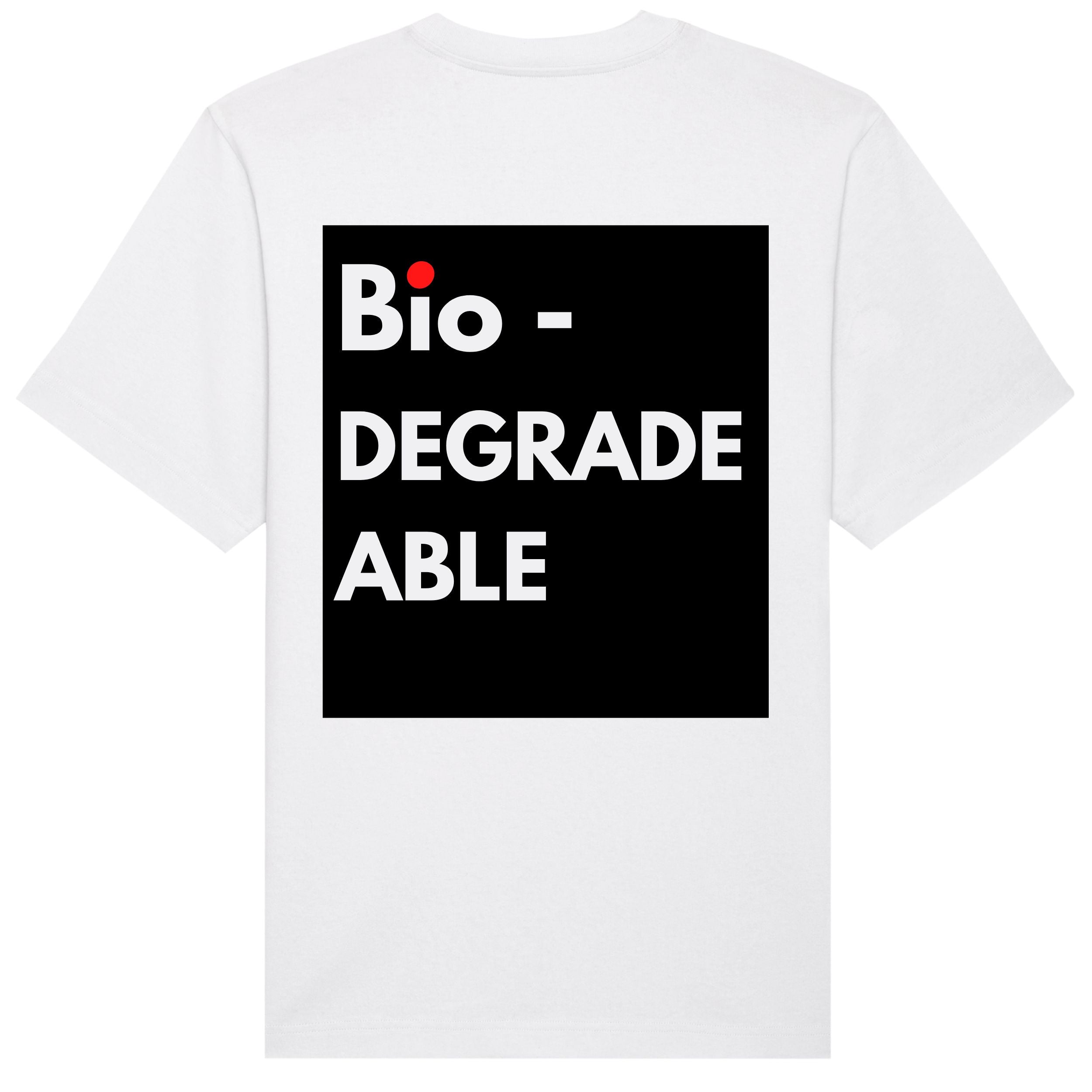 Bio-Degradable T-Shirt Reversed Print (Black Background)