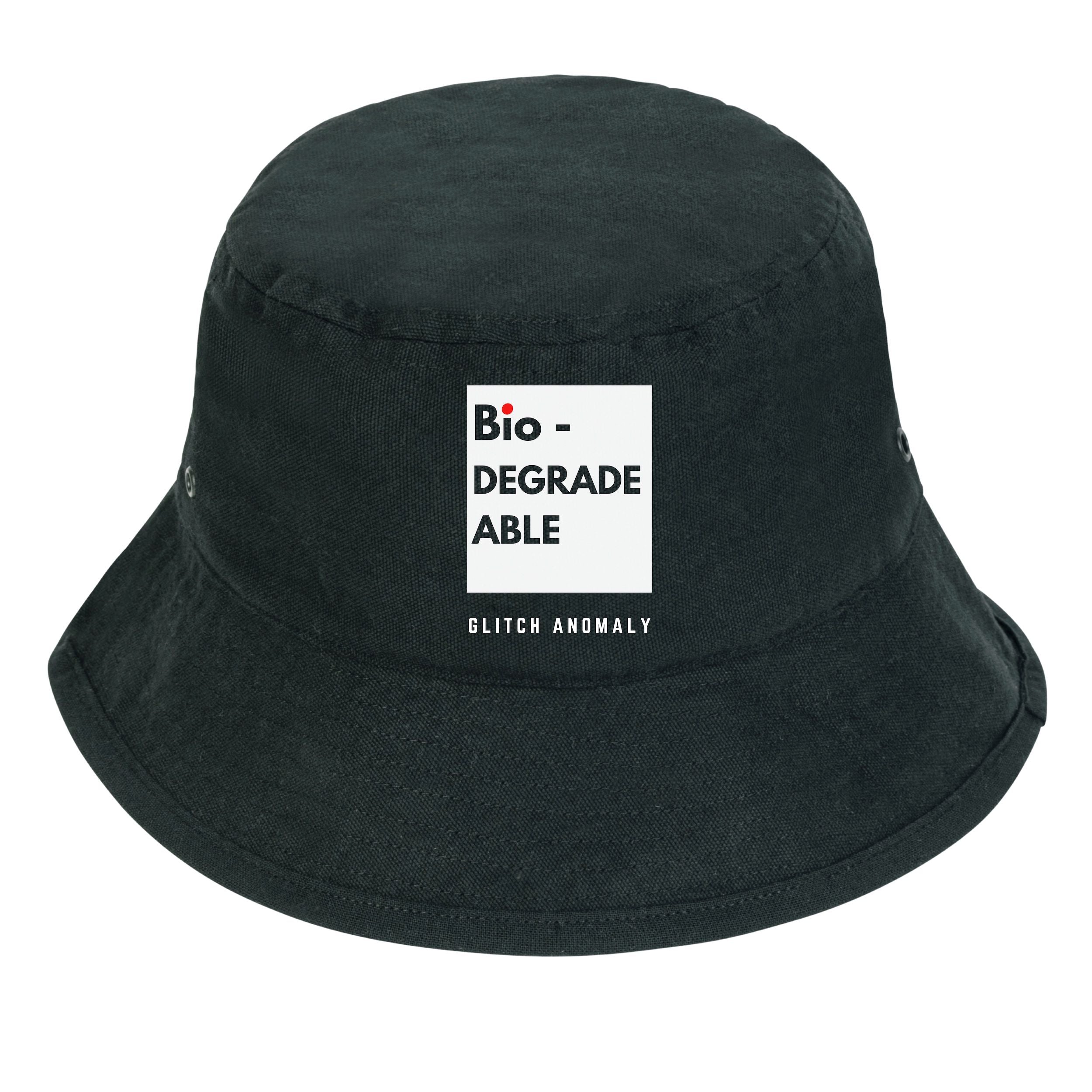 Bioflex Hat Bio-degradable Bucket Hat (White Print) – Glitch Anomaly
