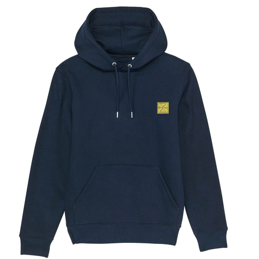 Navy Hourglass Hoodie (Yellow Badge)