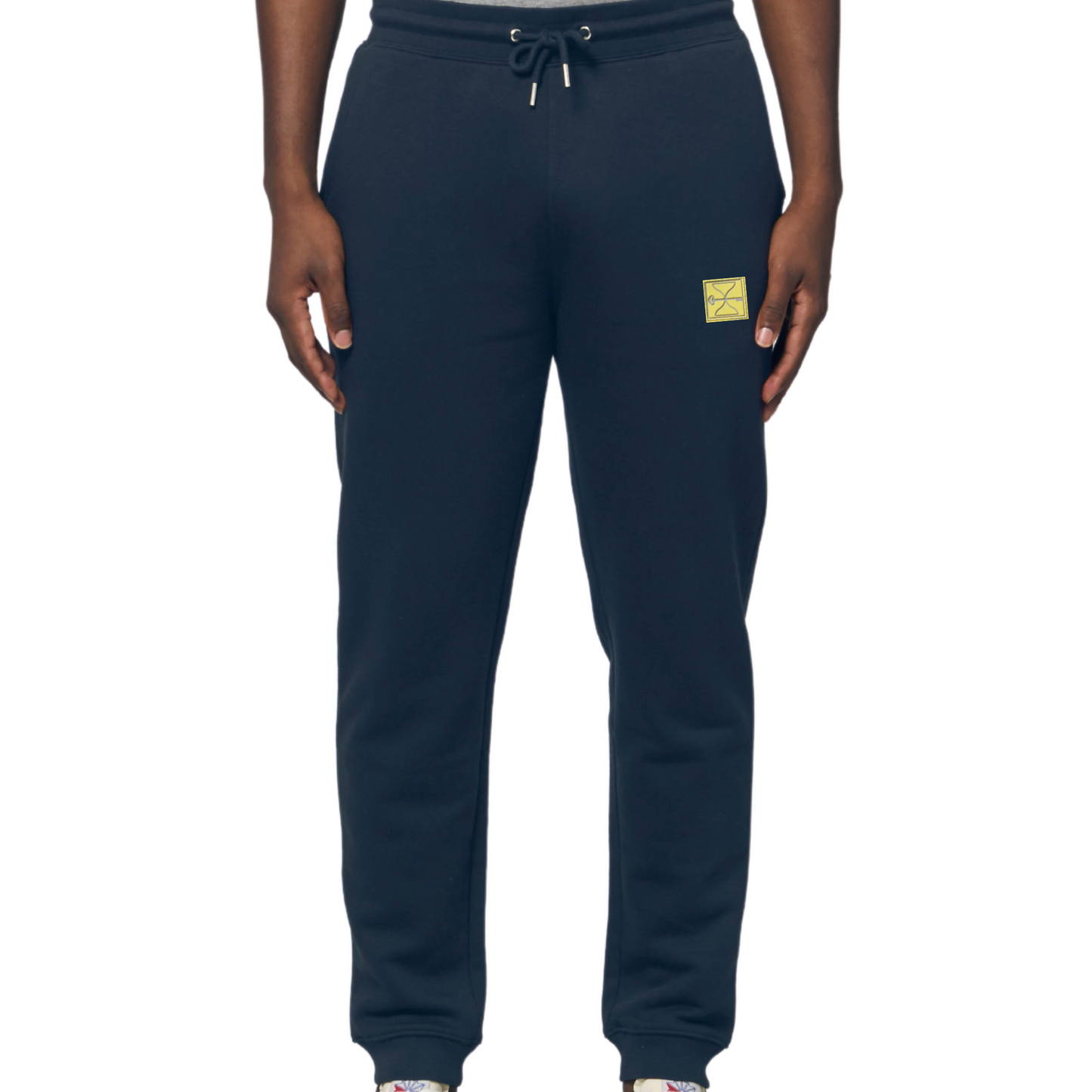 Navy Hourglass Sweatpants (Yellow Badge)