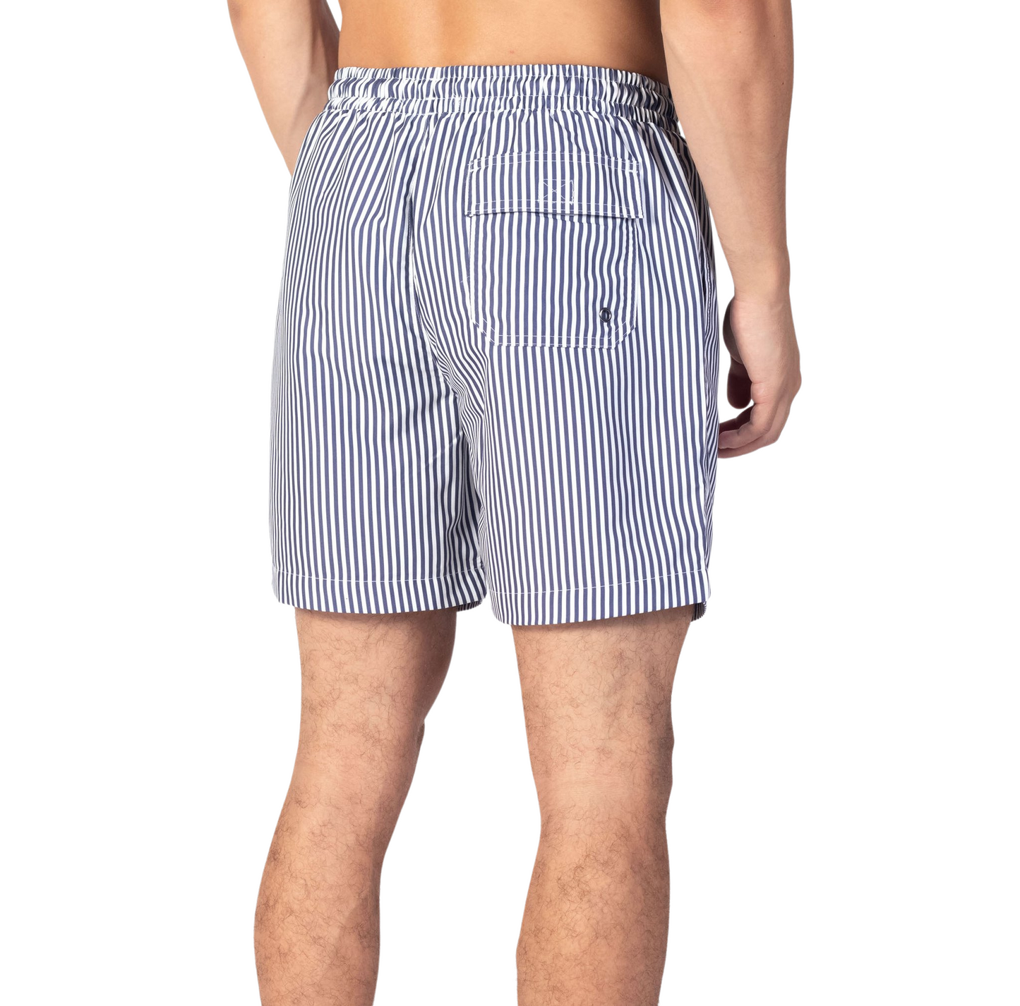 Navy/White Swim Shorts - Hourglass (Yellow Badge)