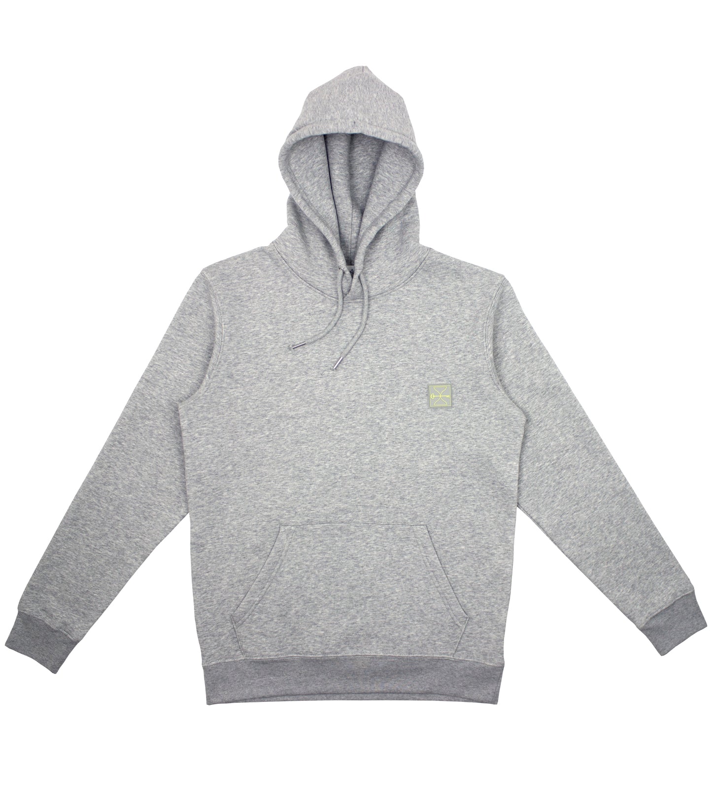 Heather Grey Hourglass Hoodie (Grey Badge)